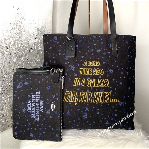 Coach x Star Wars Large Canvas Tote Pouch Set - Picture 2 of 8